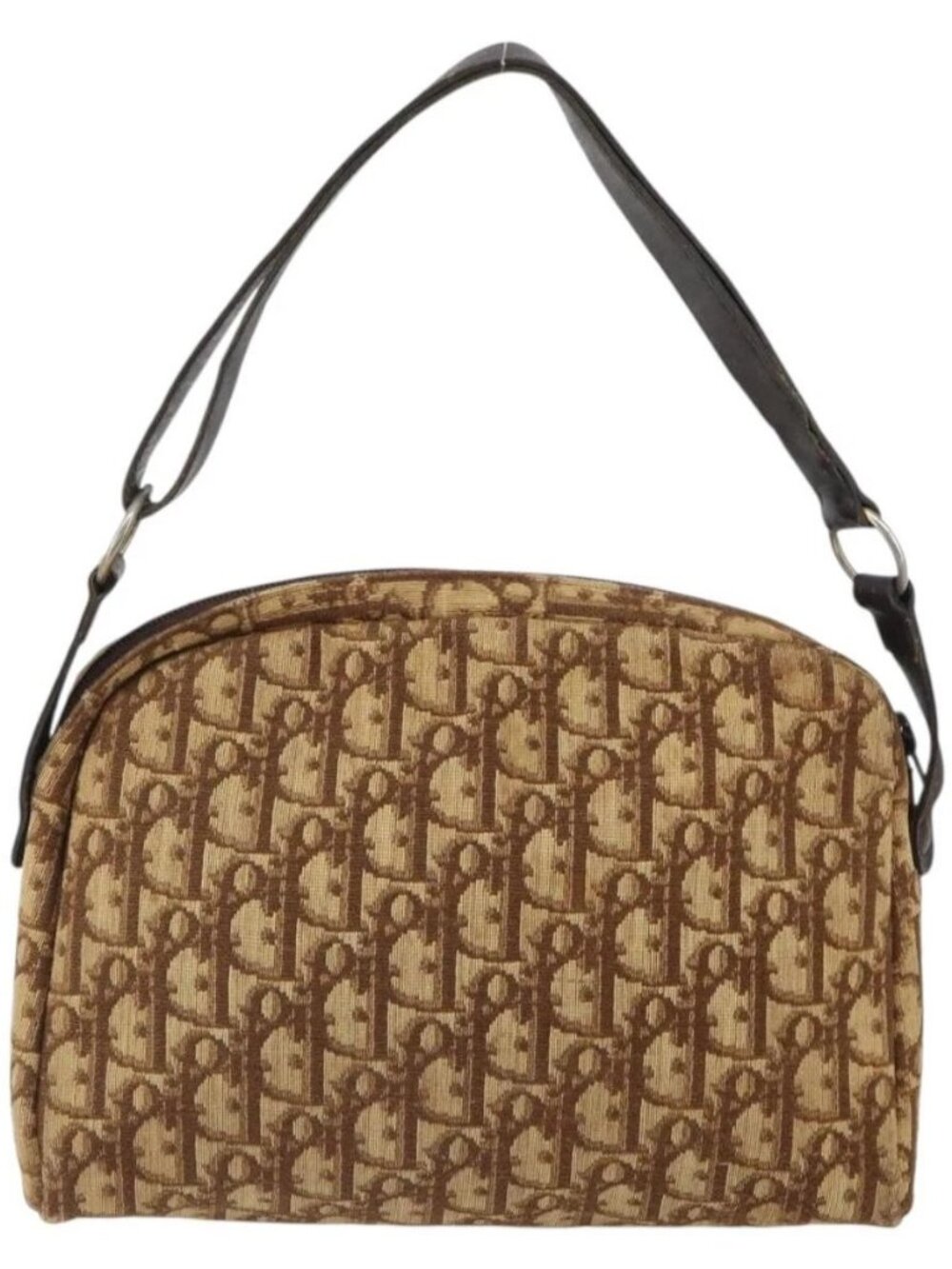 Christian Dior Trotter Canvas Shoulder Bag Brown Gold Auth bs32243 - Picture 3 of 16